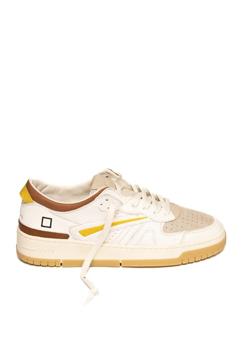 White/tan torneo sneaker D.A.T.E. | TORNEO UNATURAL-WHT/CUO